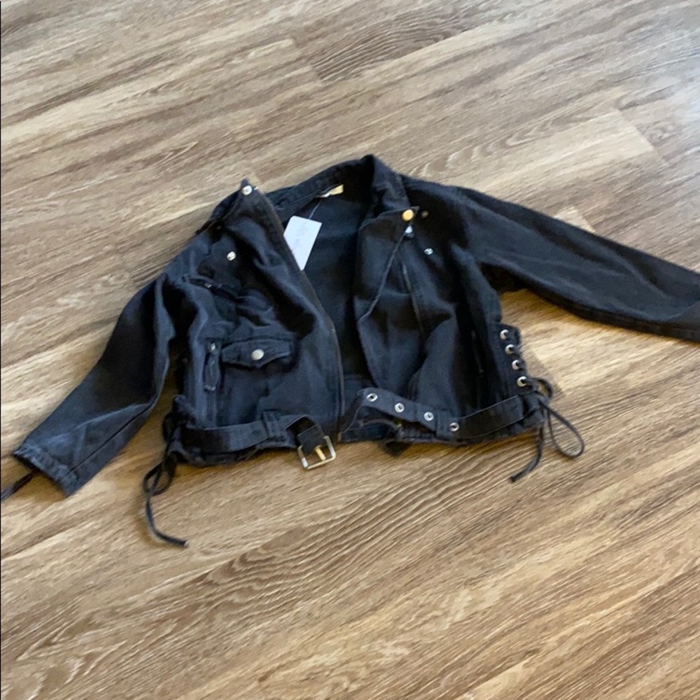 Jet Setter Black Denim Jacket